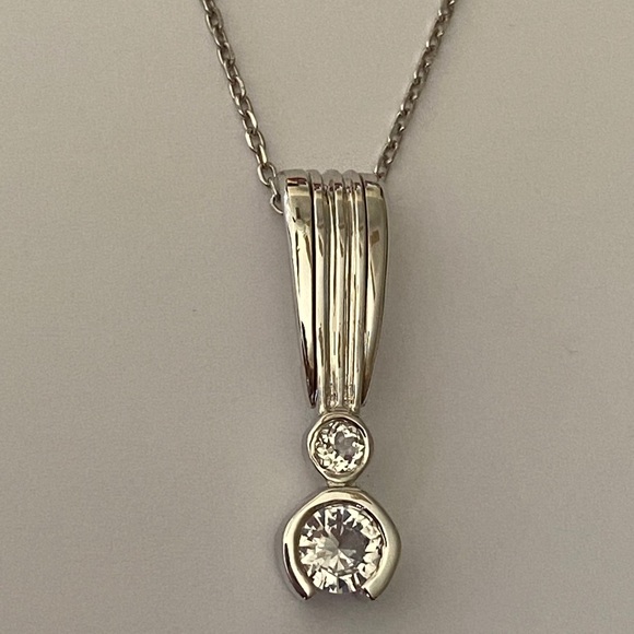 💎Real topaz stone 925 silver trending necklace - Picture 3 of 8